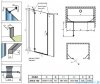 Radaway Torrenta DWJS drzwi wnękowe 150 lewe przejrzyste 1320712-01-01L/1320370-01-01